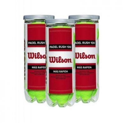 PACK MIT 3 RÖHREN VON WILSON RUSH BÄLLEN